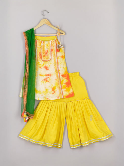 Tie Dye Kurta Sharara