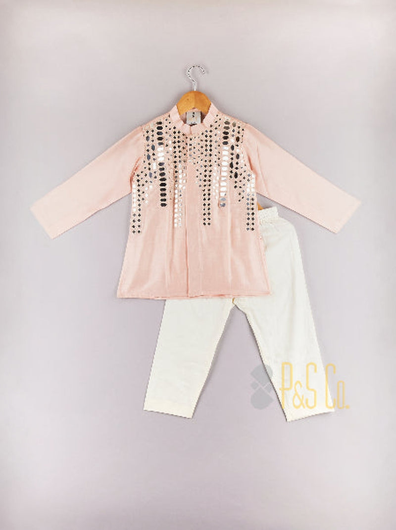 Pink Mirror Kurta Pyjama
