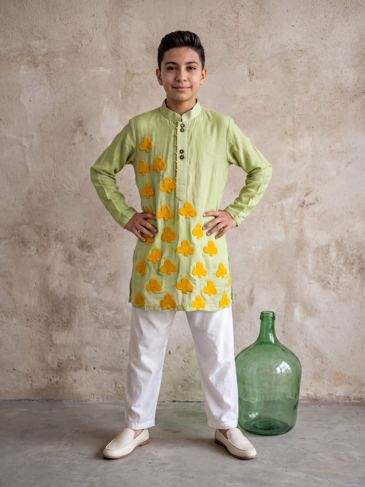Green Clubs Kurta Set