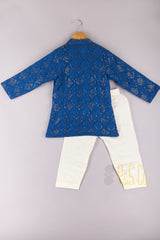 Thread And Sequin Work Kurta With Pyjama - P&S Company