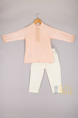 Pink Thread Work Kurta with Pyjama - P&S Company
