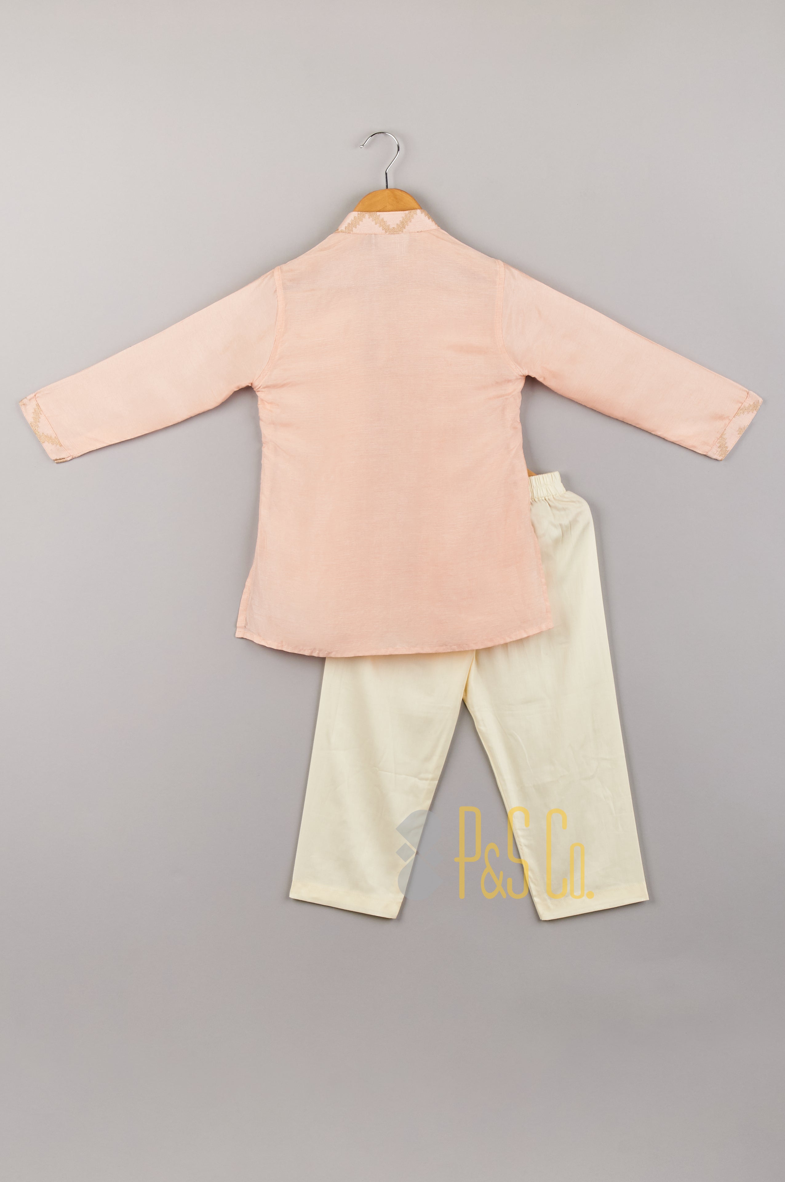 Pink Attached Jacket Kurta Pant - P&S Company