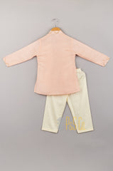 Pink Attached Jacket Kurta Pant - P&S Company