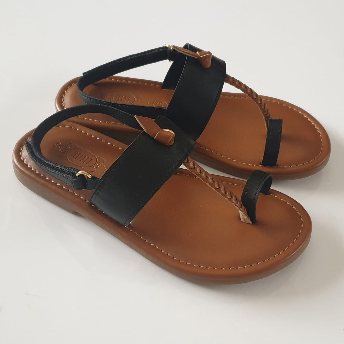 Black and brown smart slippers - P&S Company